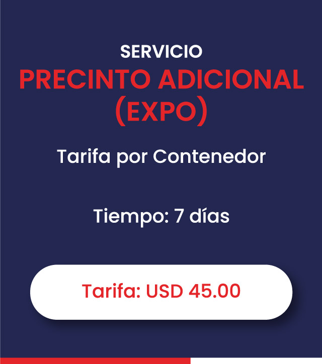 PRECINTO ADICIONAL EXPO