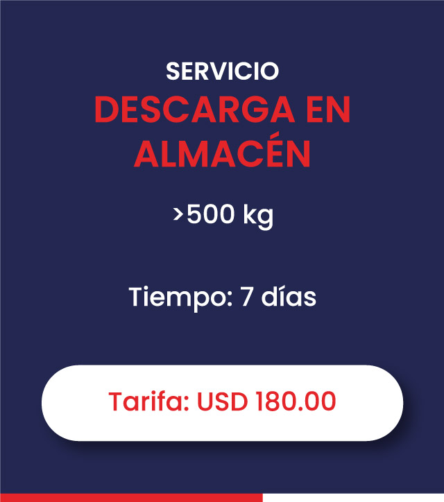 DESCARGA EN ALMACEN